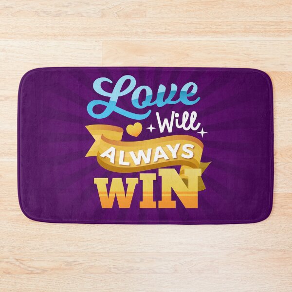 Item preview, Love Will Always Win | Hope, Peace & Positive Universal Message Design designed and sold by Maltachi Designs.