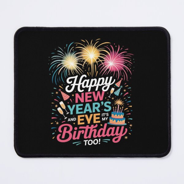 Item preview, Happy New Year's Eve and Yes It's My Birthday Too!  designed and sold by RsFilsingerArt.
