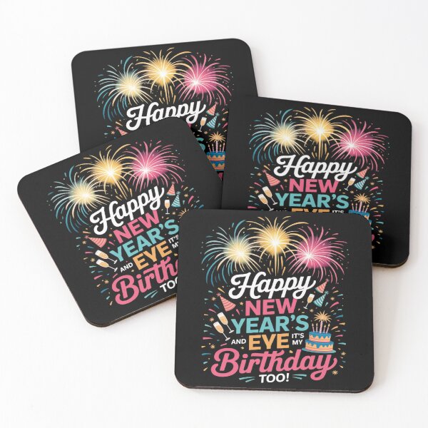 Item preview, Happy New Year's Eve and Yes It's My Birthday Too!  designed and sold by RsFilsingerArt.