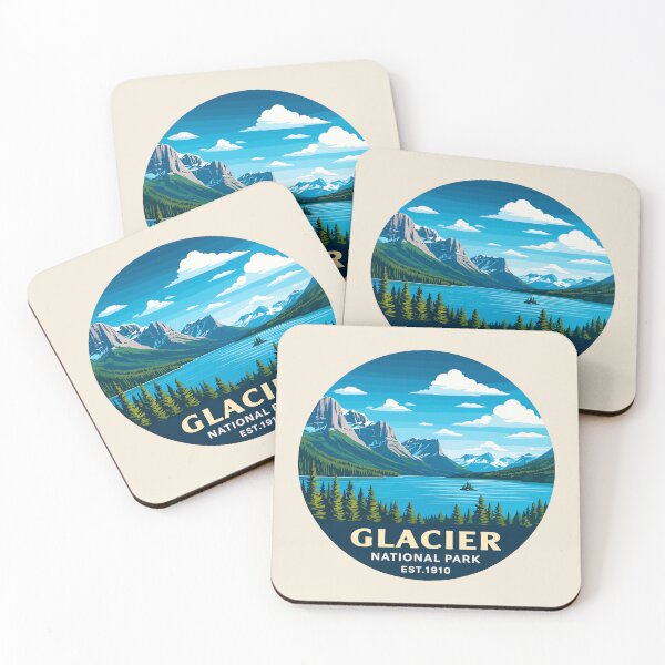 Item preview, Glacier National Park Sticker designed and sold by Gideon Emmerich.