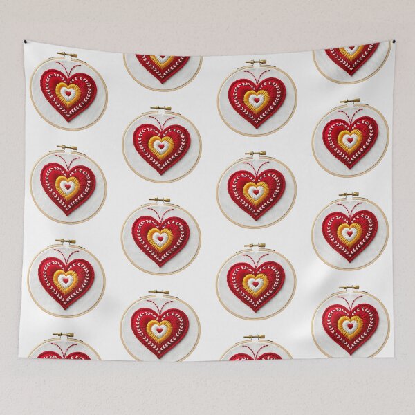 Item preview, Embroidered heart designed and sold by PrintLabStudio.