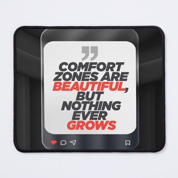 Item preview, Comfort Zones Are Beautiful, But Nothing Ever Grows | Personal Growth & Challenge Quote designed and sold by Maltachi Designs.