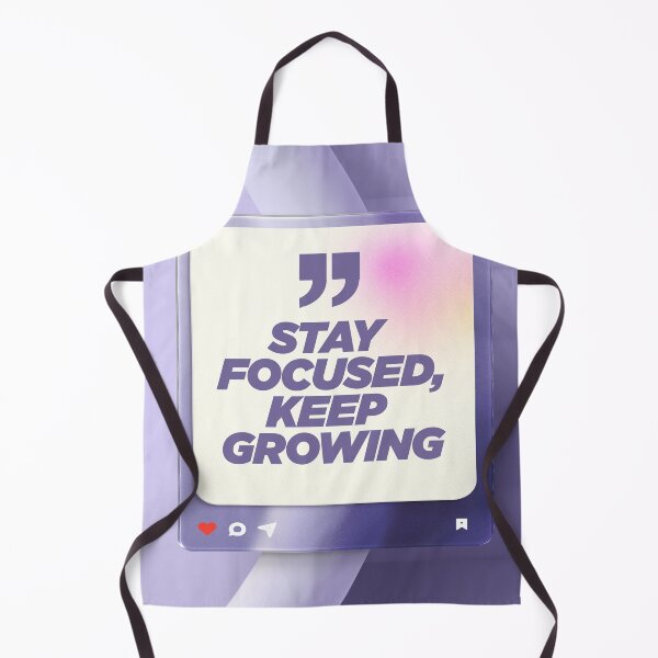 Item preview, Stay Focused, Keep Growing | Discipline, Personal Development & Growth Mindset Mantra designed and sold by Maltachi Designs.