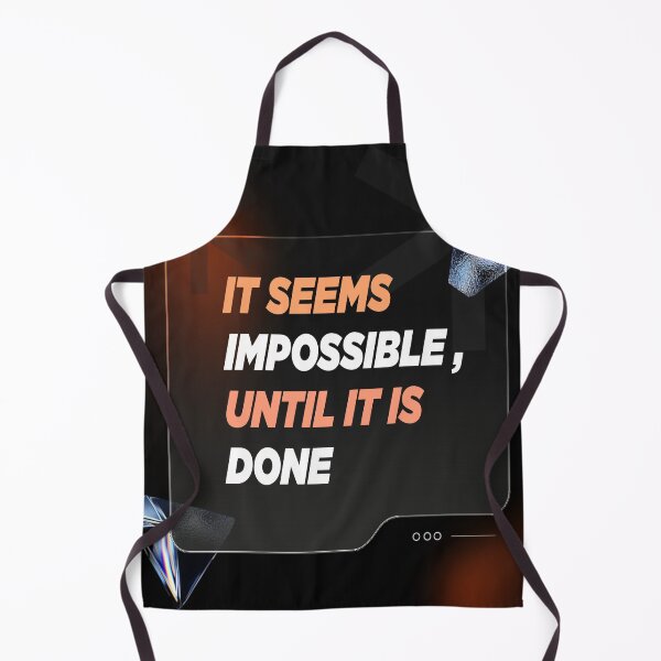 Item preview, It Seems Impossible Until It's Done | Perseverance, Achievement & Nelson Mandela Quote designed and sold by Maltachi Designs.