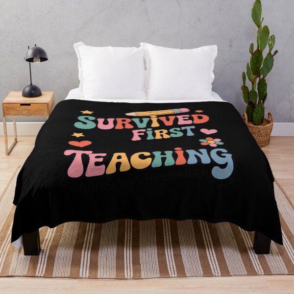 Item preview, I Survived My First Year Of Teaching Funny New Teacher  designed and sold by RsFilsingerArt.