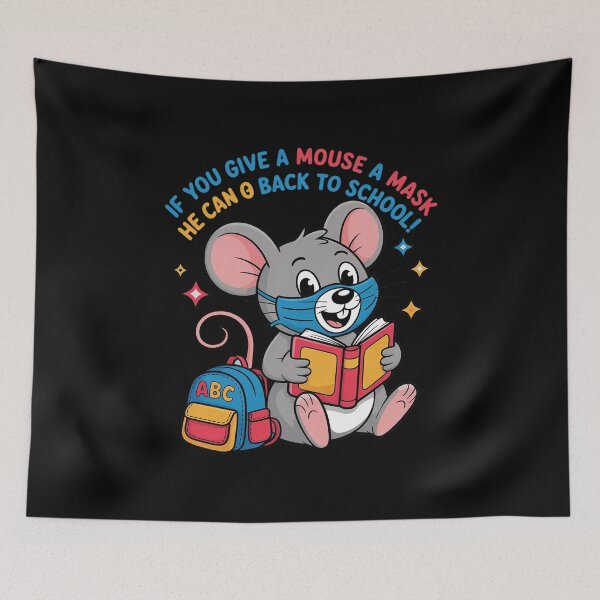 Item preview, If You Give A Mouse A Mask He Can Go Back To School  designed and sold by VerseFarm.