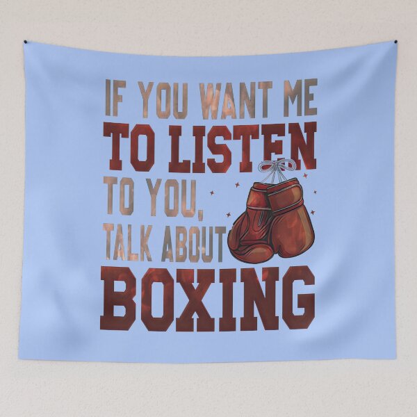 Item preview, Talk About Boxing Quote – Boxing Fan Typography designed and sold by creativerooney.