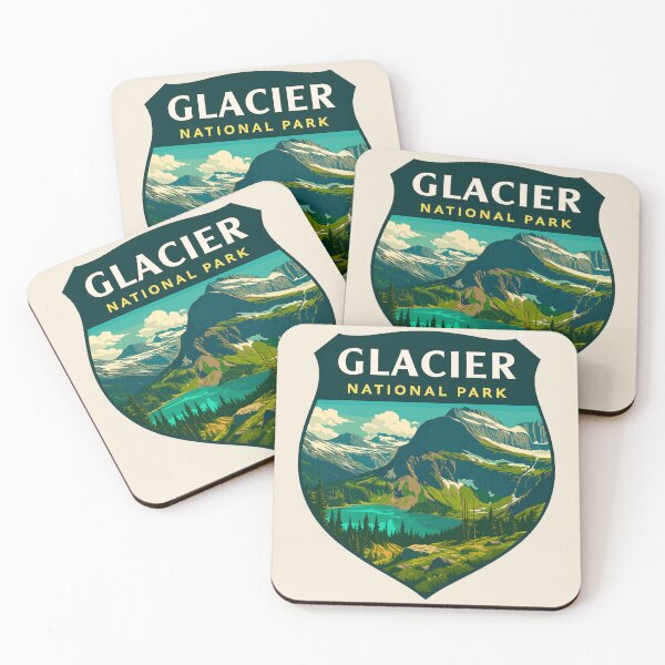 Item preview, Glacier National Park Sticker designed and sold by Gideon Emmerich.