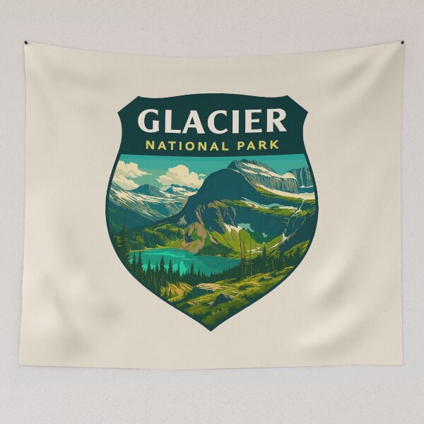 Item preview, Glacier National Park Sticker designed and sold by Gideon Emmerich.