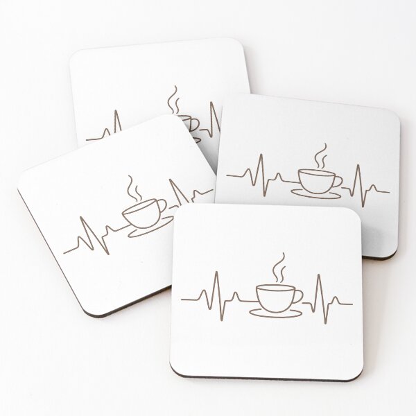 Item preview, Coffee Pulse – Minimalist Line Art for Caffeine Lovers designed and sold by SidTastic .
