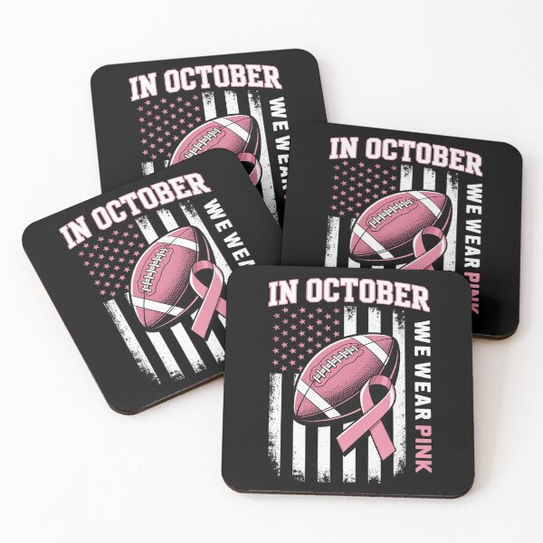 Item preview, In October We Wear Pink Football Breast Cancer Awareness Men  designed and sold by RsFilsingerArt.