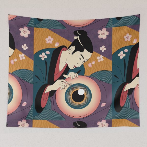 Item preview, Abstract Ophthalmology Japanese violet  Art,brafdesign  designed and sold by Brafdesign.