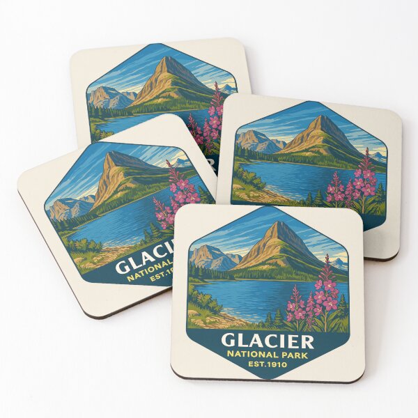 Item preview, Glacier National Park Sticker designed and sold by Gideon Emmerich.