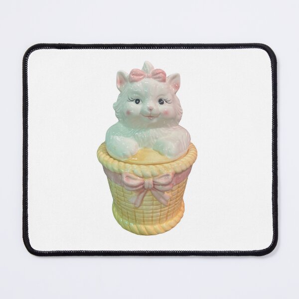 Item preview, Cat in a Basket Cookie Jar designed and sold by bubblegumhearts.
