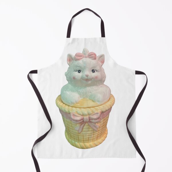 Item preview, Cat in a Basket Cookie Jar designed and sold by bubblegumhearts.