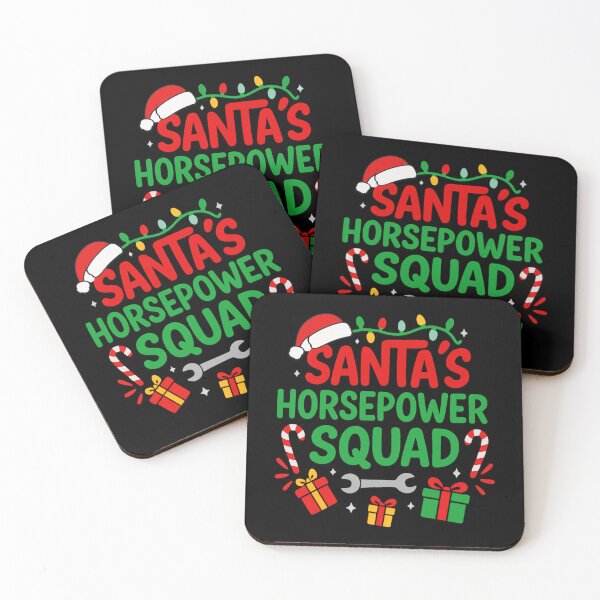 Item preview, Santa’s Horsepower Squad Funny Christmas Racing & Mechanic designed and sold by CarantinedChaos.