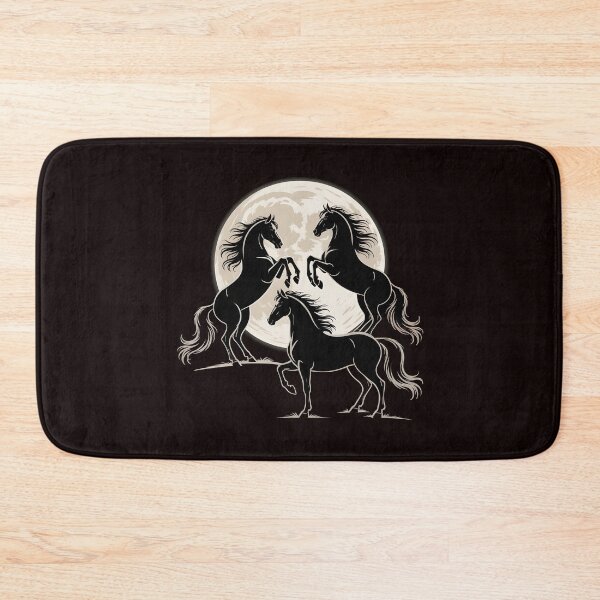 Item preview, Three Horse Moon – Funny 3 Horses Howling at the Moon Meme Style designed and sold by Redgiant87x.