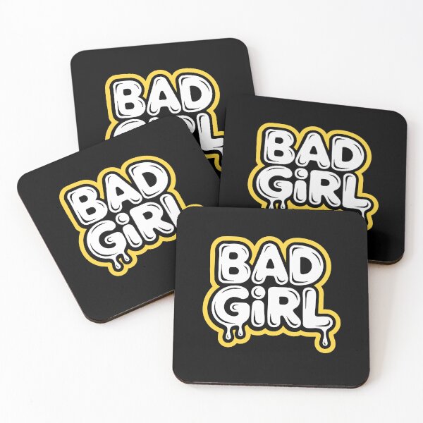 Item preview, BAD GIRL Street Art Urban Typography Vector Design designed and sold by StoreXlk.