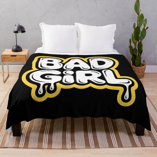Item preview, BAD GIRL Street Art Urban Typography Vector Design designed and sold by StoreXlk.