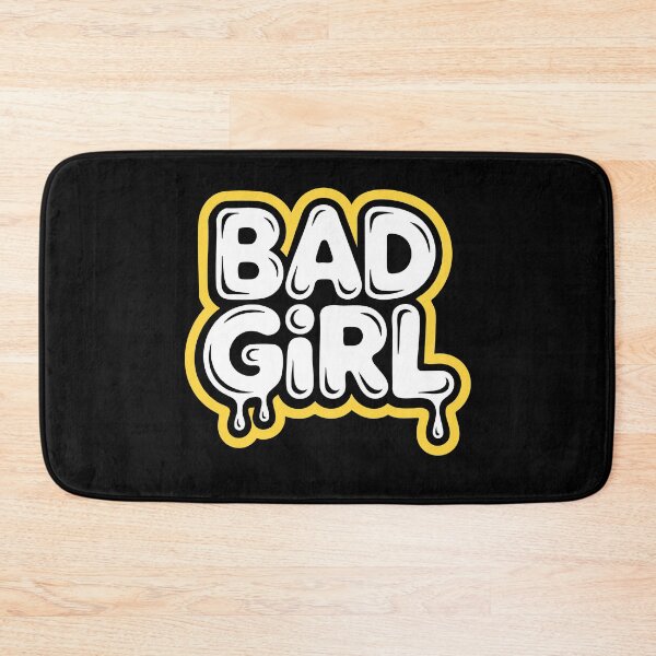 Item preview, BAD GIRL Street Art Urban Typography Vector Design designed and sold by StoreXlk.