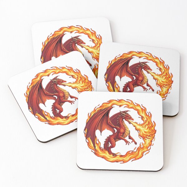 Item preview, Red Dragon in a Circle of Fire designed and sold by KayaVisuals.