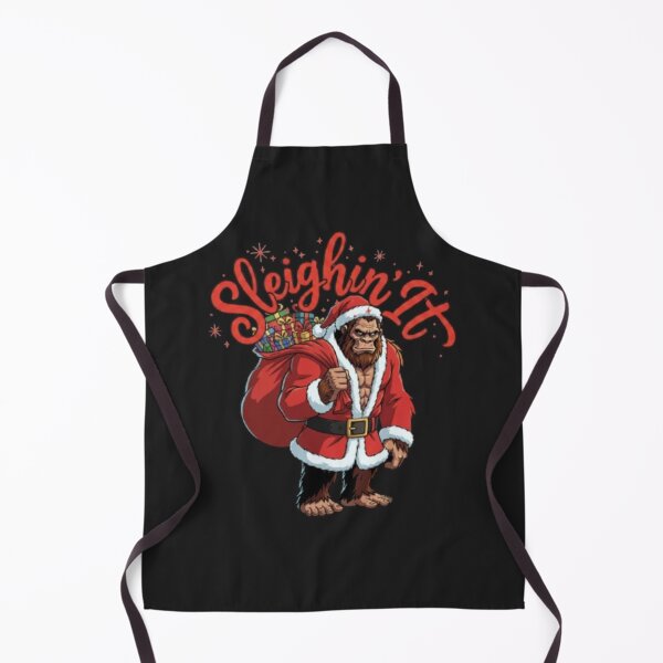 Item preview, Sleighin It - Santa Bigfoot designed and sold by Blaze & Trail Creative.