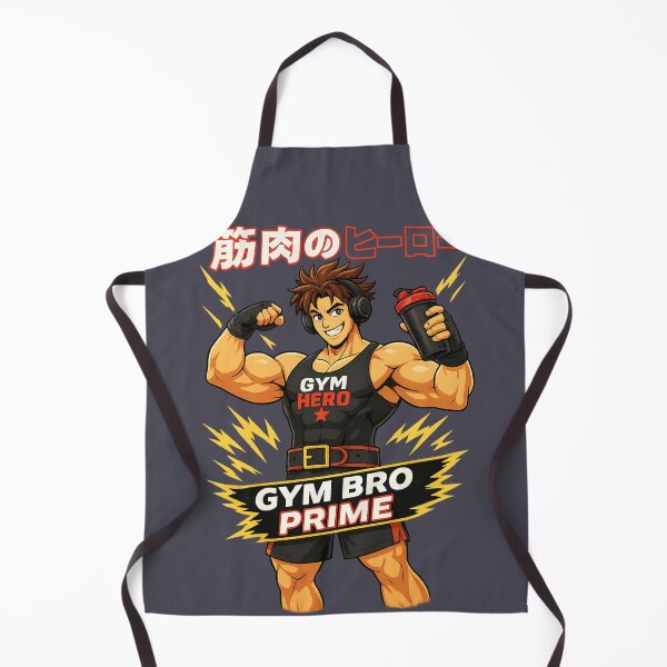 Item preview, Gym Bro Prime – Anime Muscle Hero Cartoon for Fitness Motivation designed and sold by VoglR.