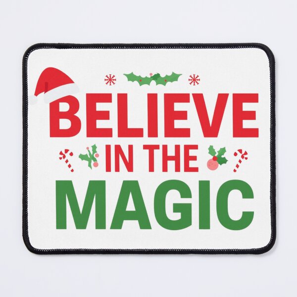 Item preview, Believe in the Magic – Christmas Holiday Typography Design designed and sold by Graphic Therapist.