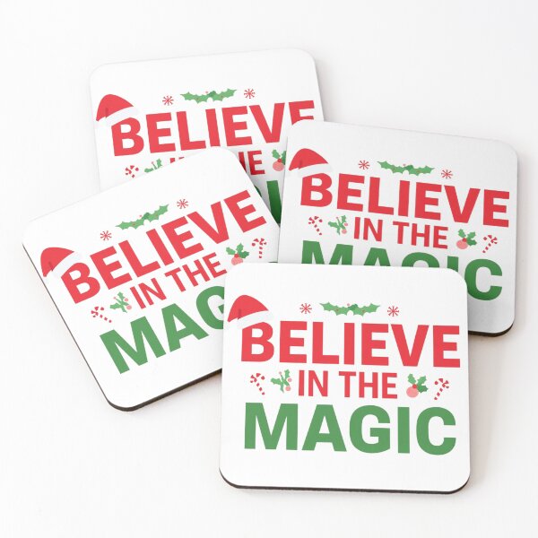 Item preview, Believe in the Magic – Christmas Holiday Typography Design designed and sold by Graphic Therapist.