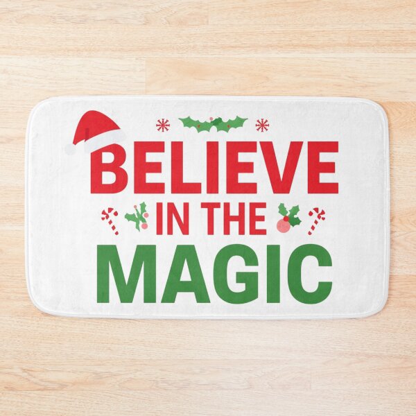 Item preview, Believe in the Magic – Christmas Holiday Typography Design designed and sold by Graphic Therapist.