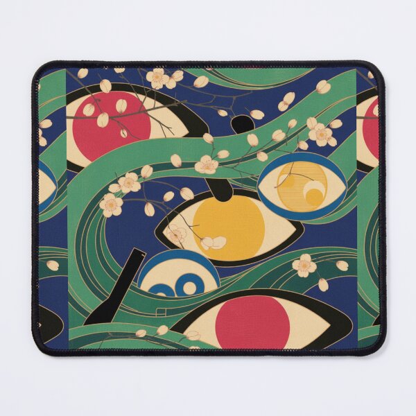 Item preview, Abstract Ophthalmology Japanese green blue Art,brafdesign  designed and sold by Brafdesign.