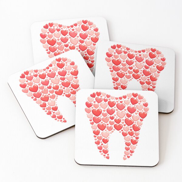 Item preview, Heart Tooth Valentine Design – Cute Dental Love Illustration designed and sold by BornBorn.