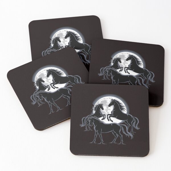 Item preview, Three Horse Moon – 3 Horses Howling at the Moon Cosmic Humor designed and sold by Redgiant87x.