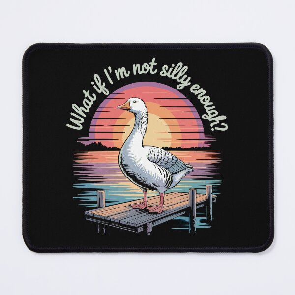 Item preview, Funny Goose Not Silly Enough Vintage Humor And Anxiety Retro designed and sold by tmerchtrends.
