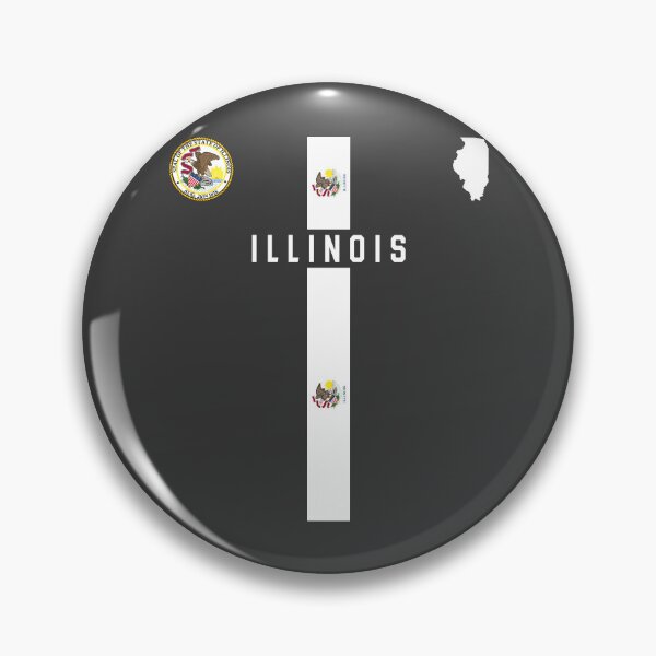 Item preview, Illinois Flag Cross T-Shirt: Modern State Seal Pride designed and sold by mashmosh.