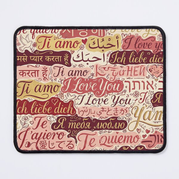 Item preview, Universal Language - I Love You in 50 Languages Pattern designed and sold by SavinMercantile.