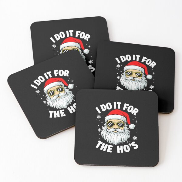Item preview, I Do It For The Hos Santa Funny Inappropriate Christmas  designed and sold by JEFDodsonArt.
