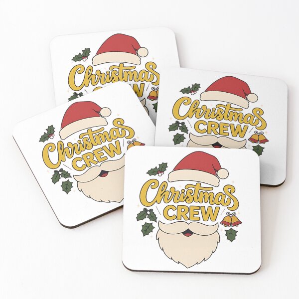 Item preview, Christmas Crew Santa Hat & Beard – Festive Holiday T-Shirt Design designed and sold by The-Daily-Drape.