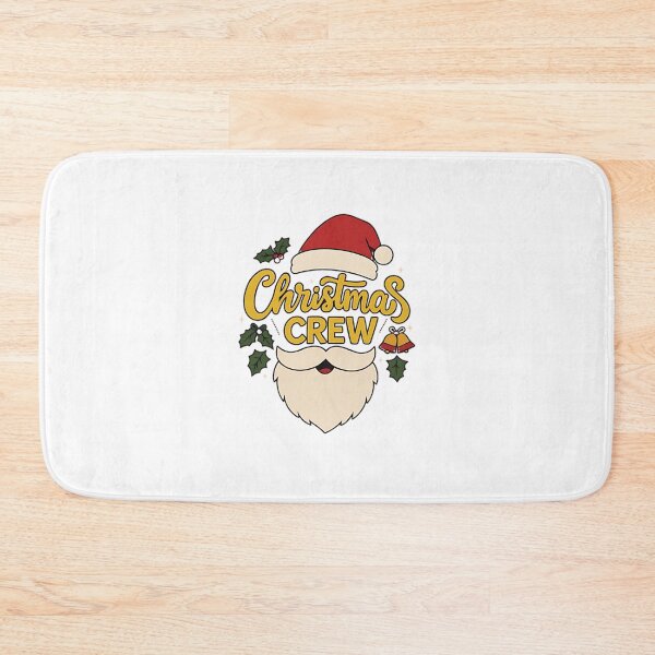 Item preview, Christmas Crew Santa Hat & Beard – Festive Holiday T-Shirt Design designed and sold by The-Daily-Drape.