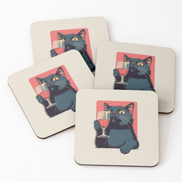 Item preview, Cat Sommelier Vintage Red Wine Glass designed and sold by OrenjiArtShop.