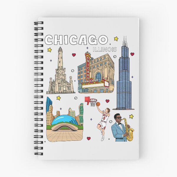 Item preview, Chicago City Vibes, Iconic Illinois Landmark and Sports Art designed and sold by mashmosh.