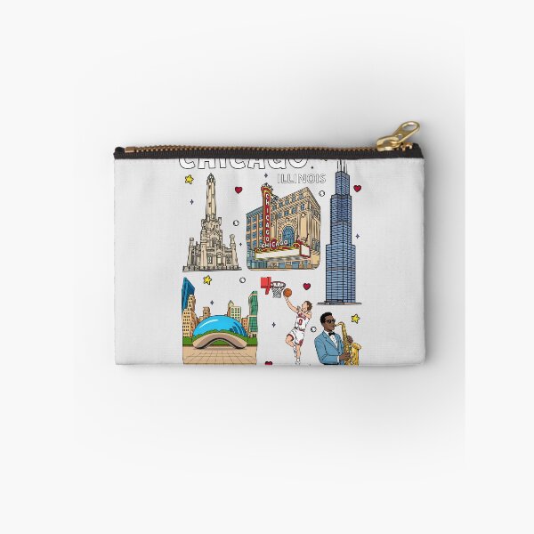 Item preview, Chicago City Vibes, Iconic Illinois Landmark and Sports Art designed and sold by mashmosh.