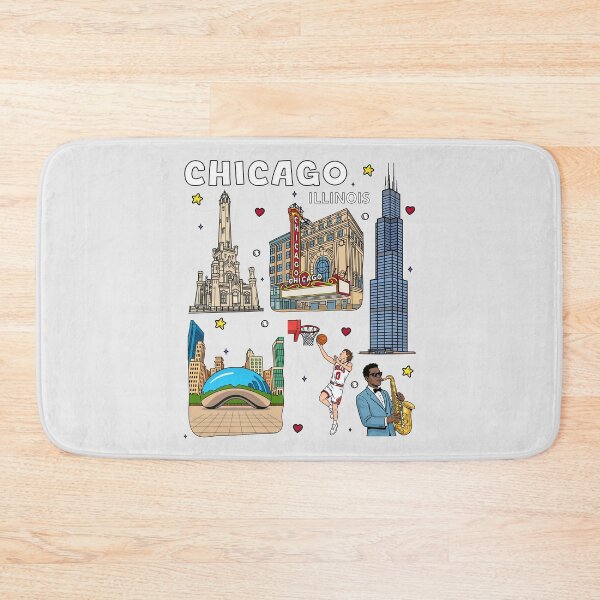 Item preview, Chicago City Vibes, Iconic Illinois Landmark and Sports Art designed and sold by mashmosh.