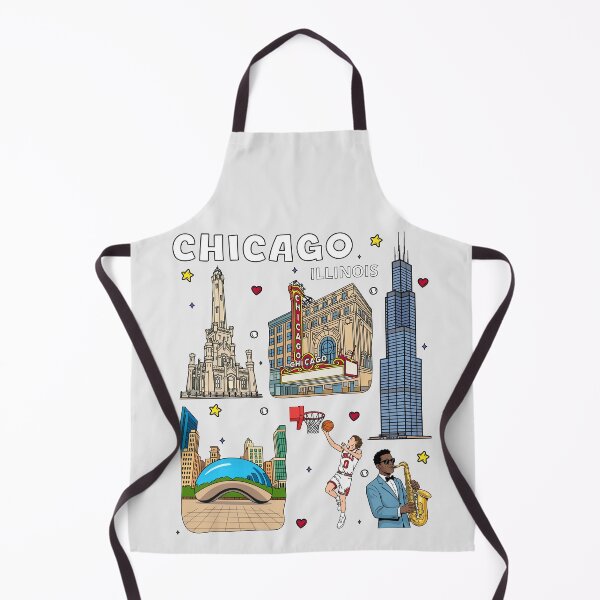 Item preview, Chicago City Vibes, Iconic Illinois Landmark and Sports Art designed and sold by mashmosh.