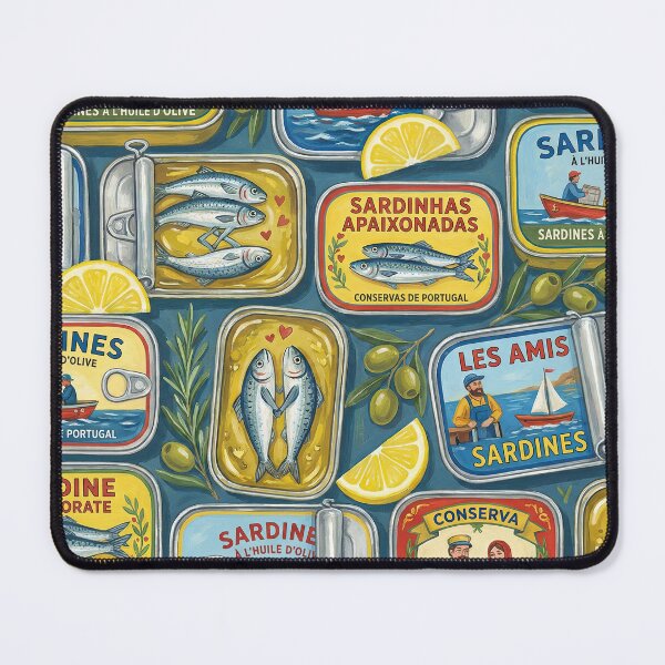 Item preview, Partners in Brine - Vintage Tinned Fish Mosaic designed and sold by SavinMercantile.