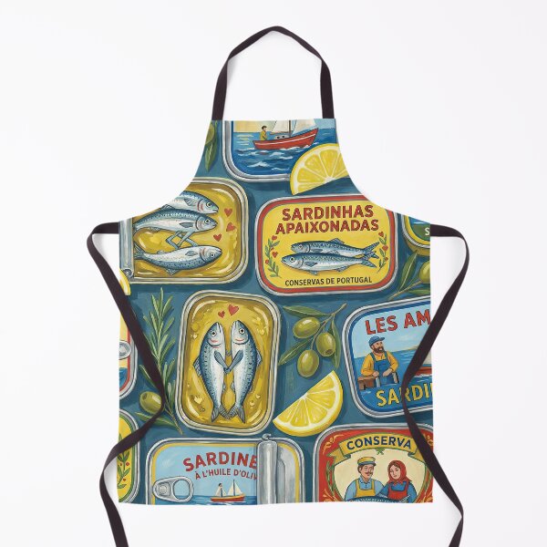 Item preview, Partners in Brine - Vintage Tinned Fish Mosaic designed and sold by SavinMercantile.