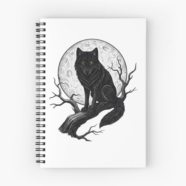 Item preview, Black Wolf Moon Mystical Nature Lover designed and sold by hexenor.