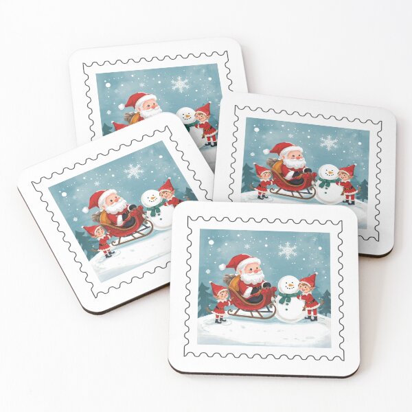 Item preview, Happy Santa and elves in festive season designed and sold by TheLaplandStore.