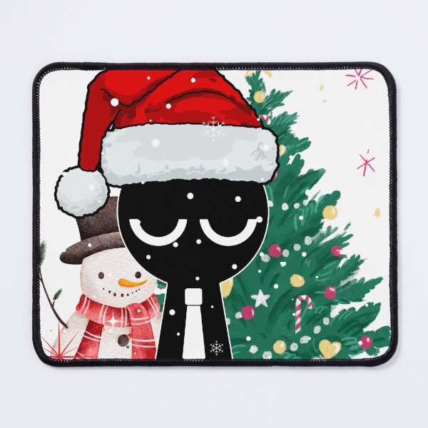 Item preview, Sprunki – Dark Christmas Edition | Cute Minimalist Holiday Character Illustration | Festive Winter Art Print designed and sold by violetteskyart-vioart.