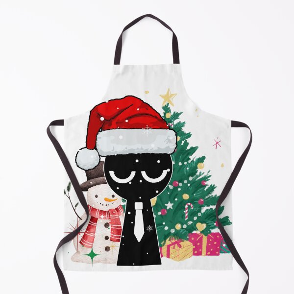 Item preview, Sprunki – Dark Christmas Edition | Cute Minimalist Holiday Character Illustration | Festive Winter Art Print designed and sold by violetteskyart-vioart.